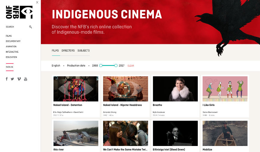 The National Film Board of Canada Launches Indigenous Cinema